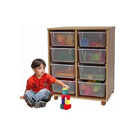 ארון 8 מיכלים שקופים
